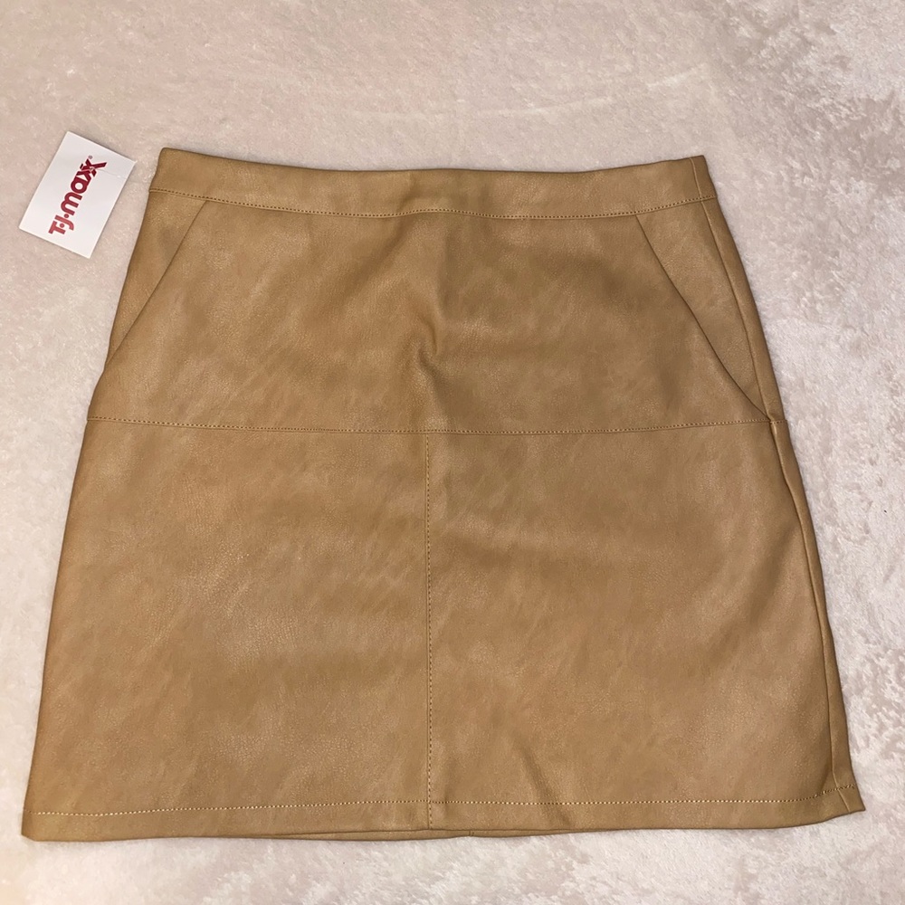 Faux Leather Skirt